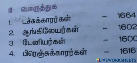 Arrival of Europeans