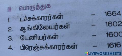 Arrival of Europeans