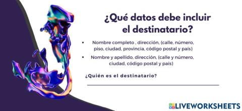 Remitente y destinatario