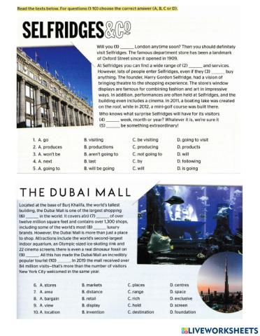 ZNO L u7 Shopping Use of English