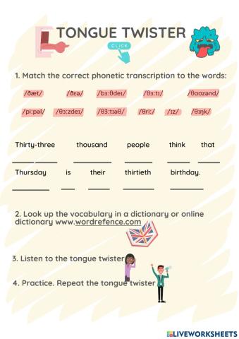 Tongue twister thirty-three