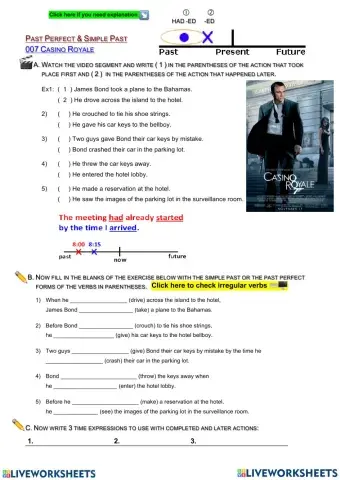 Past Perfect Simple vs. Past Simple. Casino Royale.