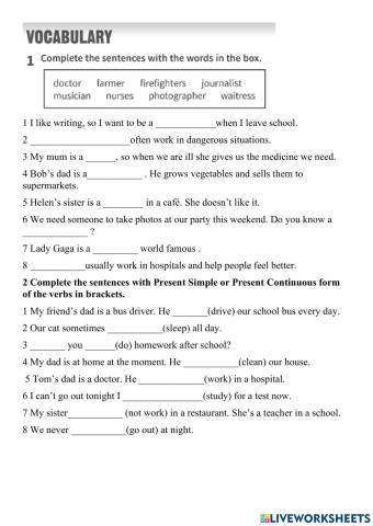 Working life Unit 12