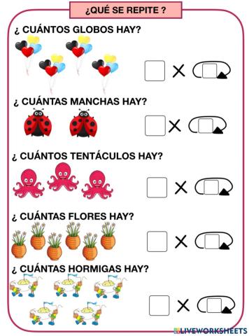 Inicio a la multiplicación