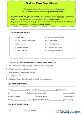 Conditional - type 0, type 1 - option 1