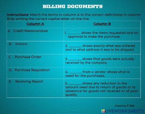 Billing Documents
