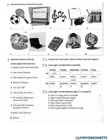 Prepare A1 NUS u8 Vocabulary