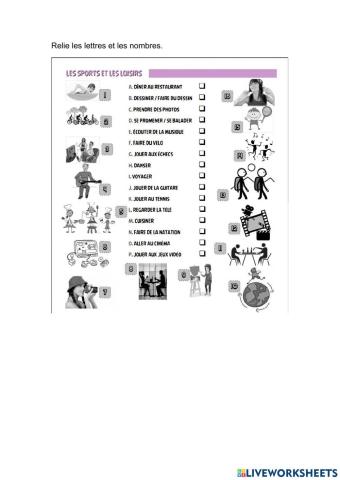 Les sports et les loisirs