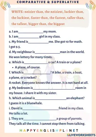 Comparatives and superlatives 0301