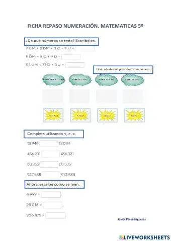 Repaso sistema de numeracion