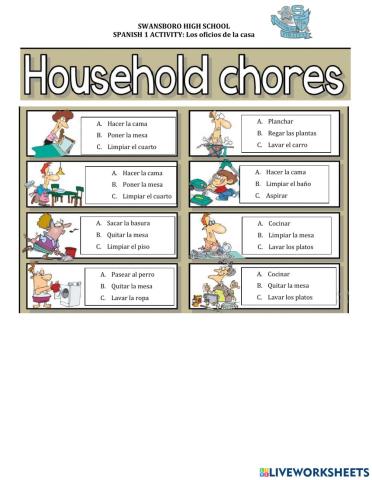 Los oficios de la casa