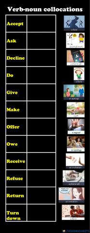 Noun Verb Collocations