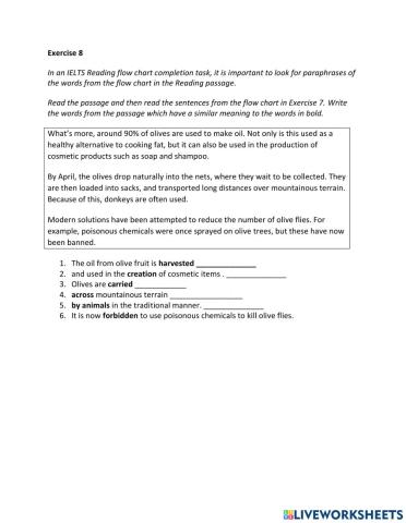 IE2, Unit 7, Reading, Exercise 8