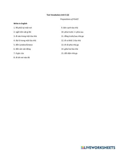 Test Vocabulary Unit 5 (2)