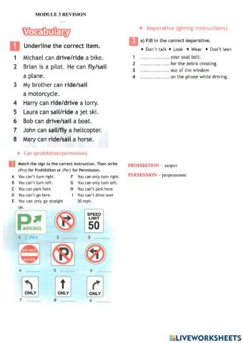 Spotlight 6 module 3 revision