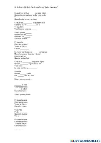 Día de la Paz (Color Esperanza)