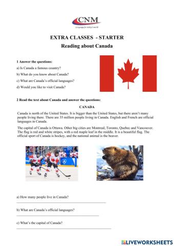 Reading about Canada