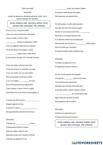 Solo una volta Alex Britti