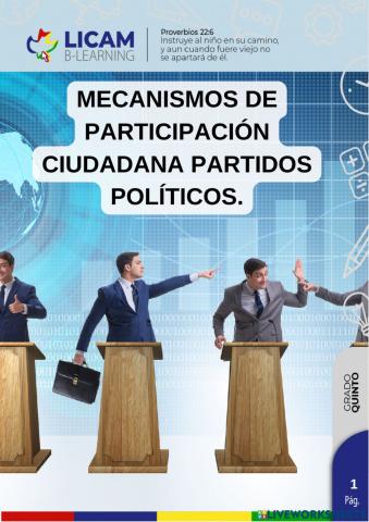 Mecanismos de participación ciudadana partidos políticos.-