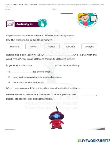 Unit 2 Activity 5 and 6