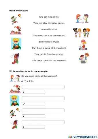 Free time actitivities