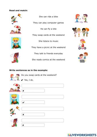 Free time actitivities