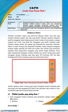 Pengembangan Pusat-pusat Keunggulan Ekonomi untuk Kesejahteraan Rakyat