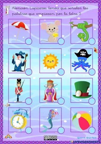 Palabras con la letra S