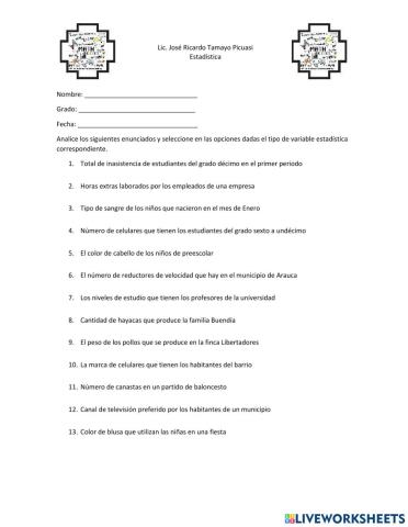Variable estadística