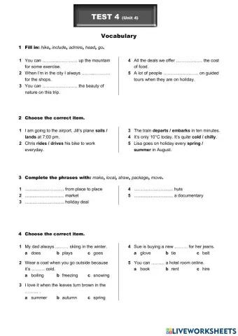 Unit 4 Travel