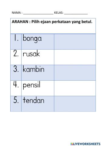 Kesalahan ejaan