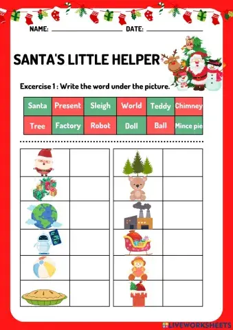 Christmas Vocabulary