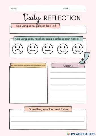 Contoh Refleksi Harian