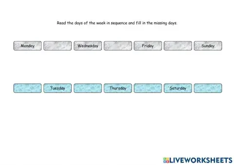 Lesson 5 B, Worksheet 1