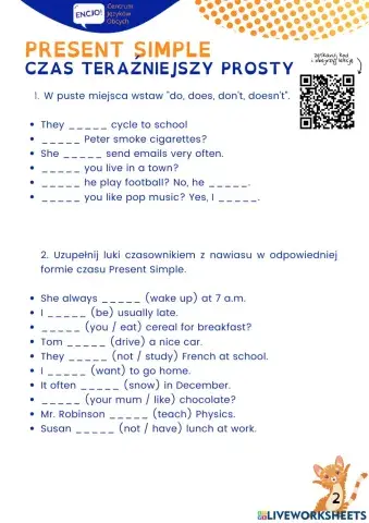 Present simple encjo