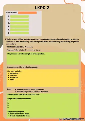 Writing Procedure text