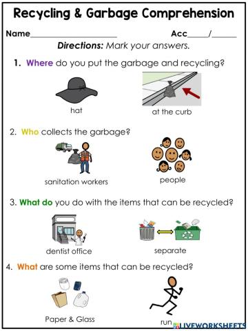 Recycling Comprehension Low