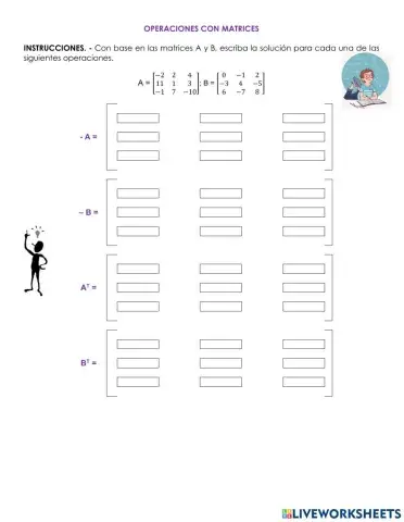 ACTIVIDAD 3. Operaciones matriciales