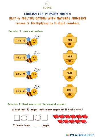 EPM4-Unit 4-Lesson 3: Multiplying by 2-digit numbers