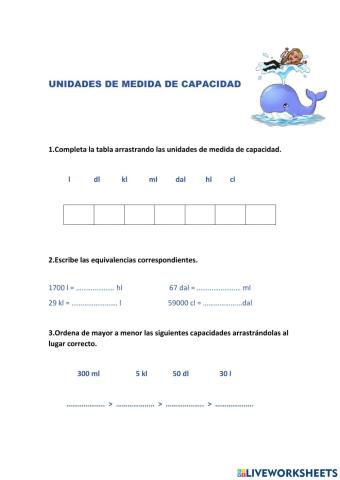 Medidas de capacidad