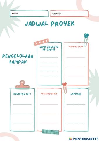 Jadwal pengelolaan sampah