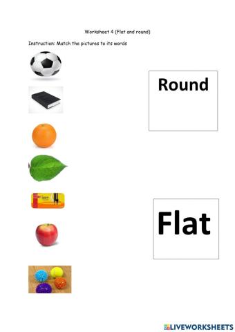 Round and Flat objects