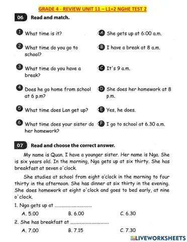 G4-u11 listening test 2