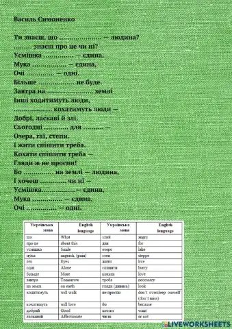 Симоненко, ти знаєш, що ти людина