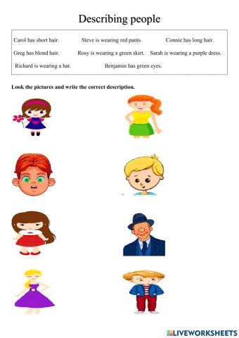 Describing people