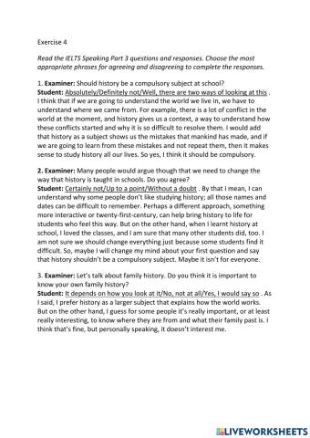 IE3, Unit 5, Speaking, Exercise 4