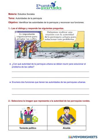 Autoridades de la parroquia