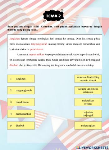 Tutor Sukses 2023-24 Bahasa Melayu Tahun 6 - Tema 2