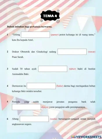 Tutor Sukses 2023-24 Bahasa Melayu Tahun 6 - Tema 4