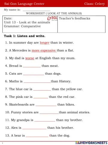 Look at the animals!